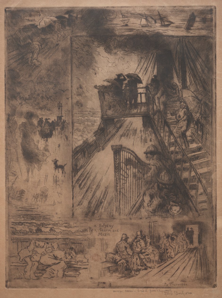 Krysset, ca. 1880. av Felix Hilaire Buhot