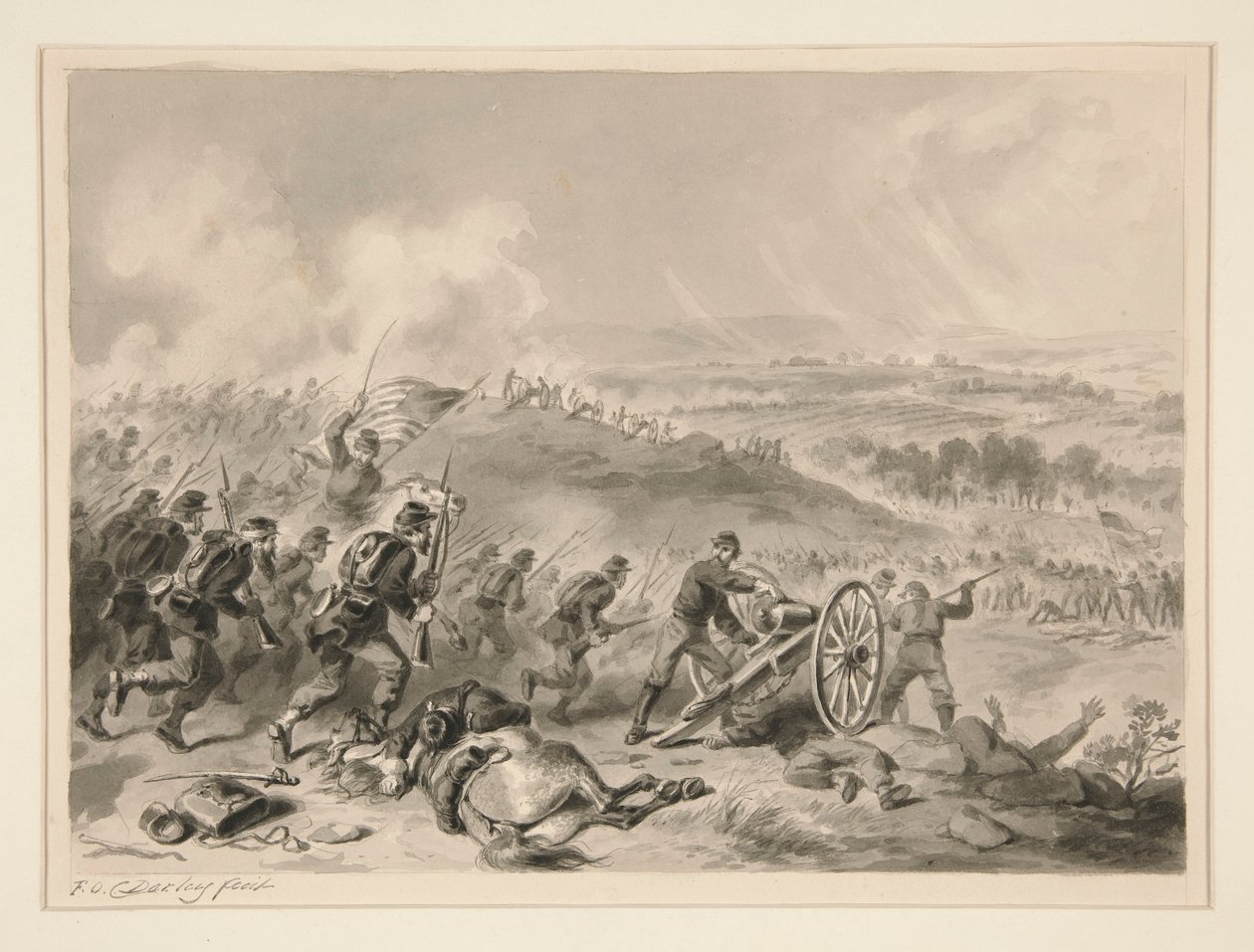 Slaget ved Gettysburg av Felix O. C. Darley