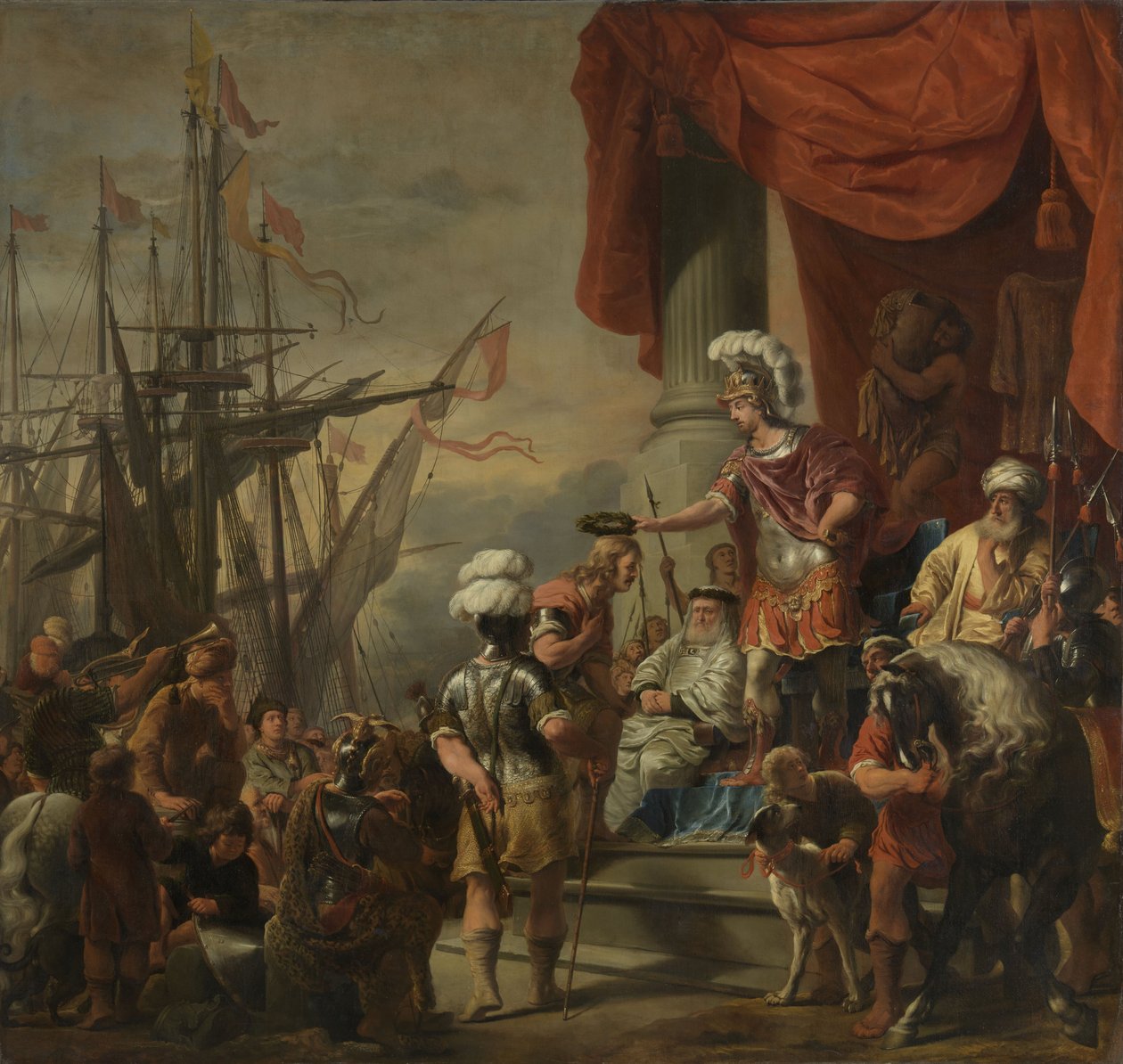 Aeneas ved hoffet i Latinus, ca. 1661-c. 1664 av Ferdinand Bol