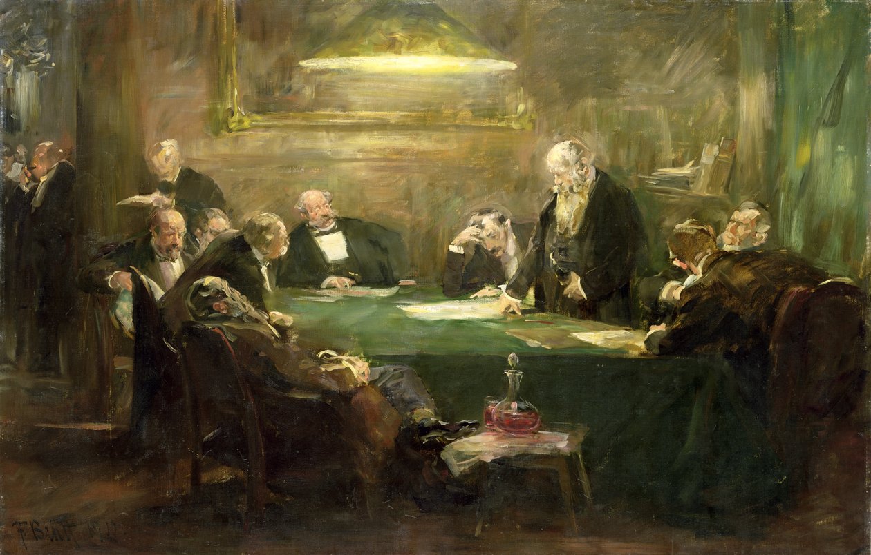 Styremøtet 1900 av Ferdinand Brutt