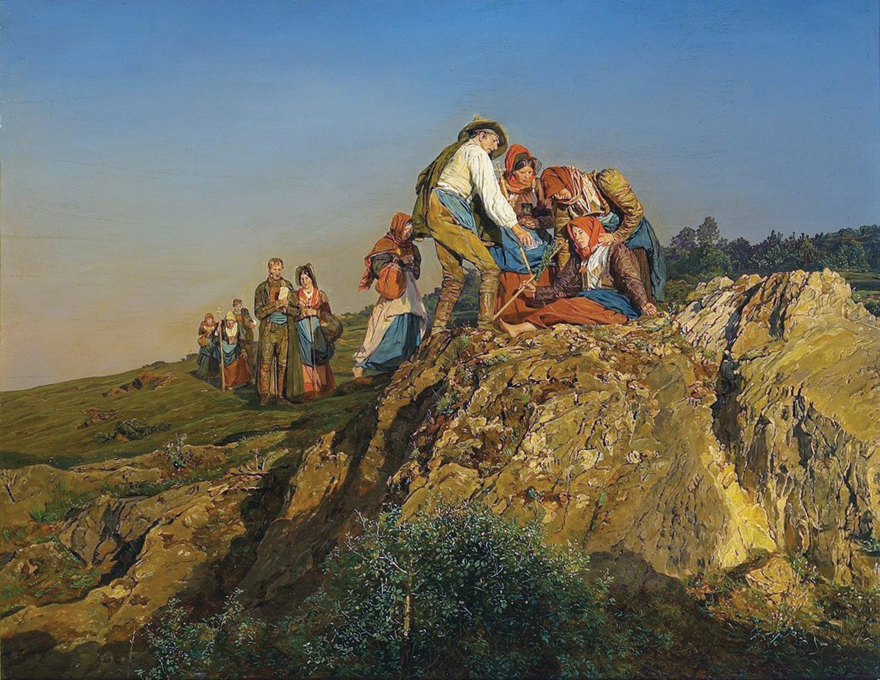 Den avbrutte pilegrimsreisen (hjelpen) av Ferdinand Georg Waldmuller
