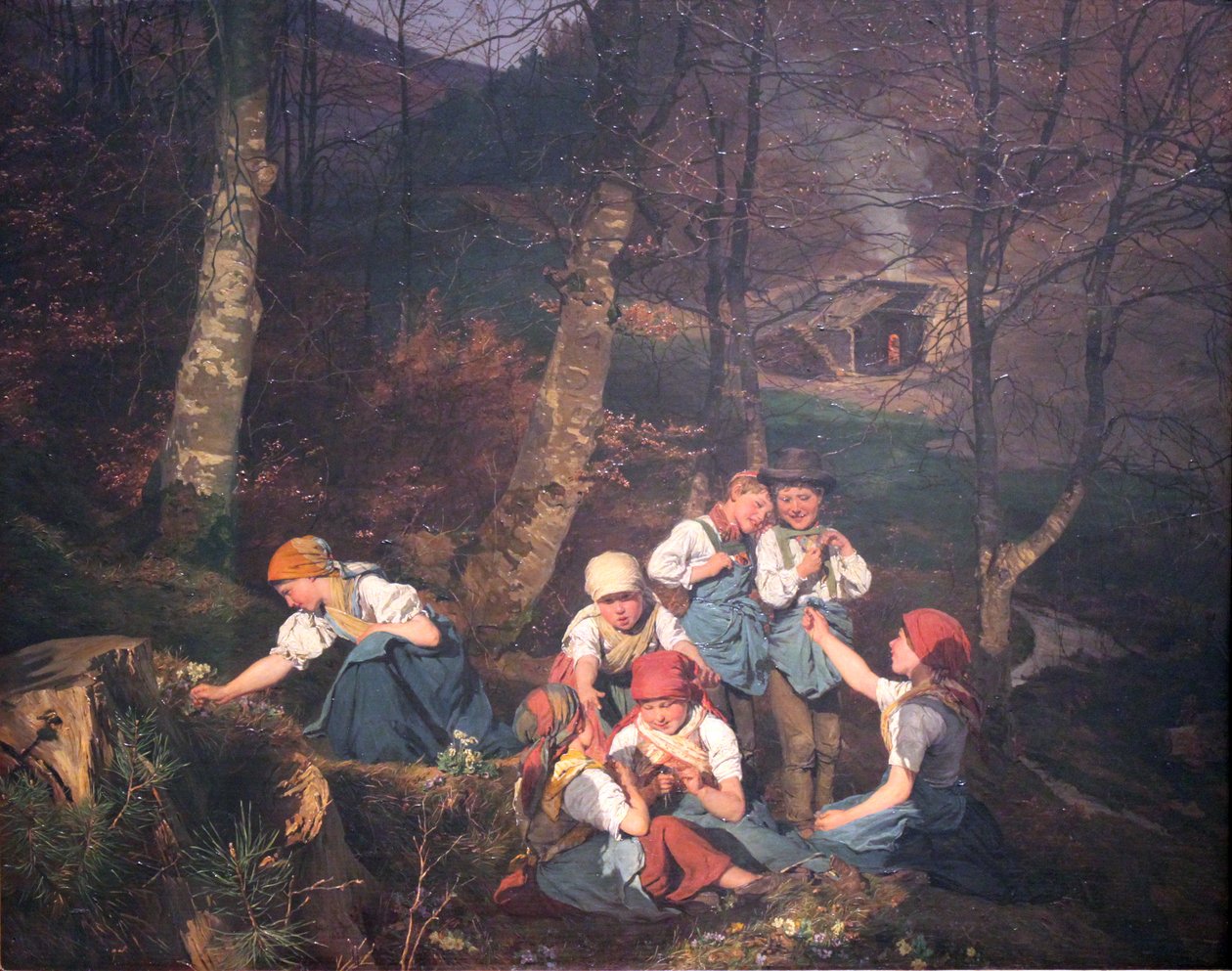 Barn i skogen av Ferdinand Georg Waldmuller