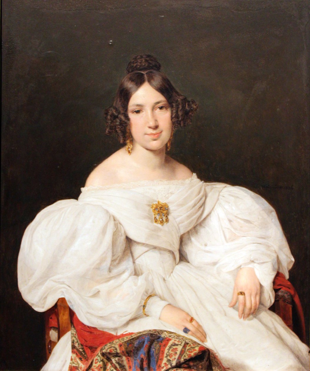 Portrett av Louise Mayer (født Feldmüller) av Ferdinand Georg Waldmuller
