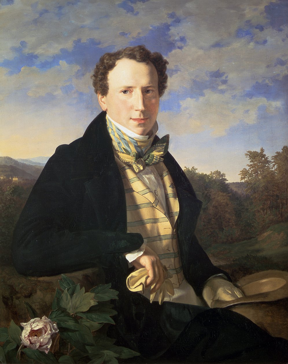 Selvportrett, 1828 av Ferdinand Georg Waldmuller