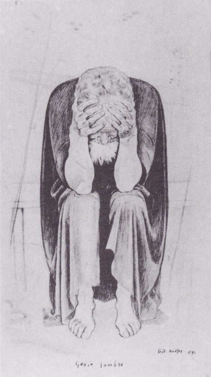 Mørke genier. av Ferdinand Hodler