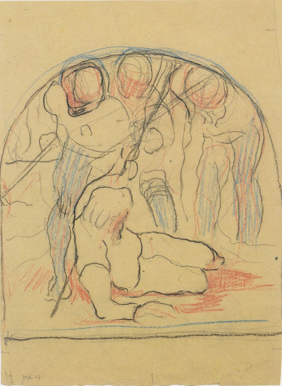 Dødende flaggmann av Ferdinand Hodler