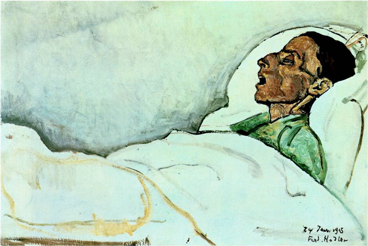 Valentine Gode-Darel en dag før hennes død av Ferdinand Hodler