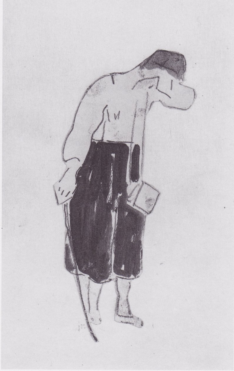 Farvel kvinnefigur 2 av Ferdinand Hodler