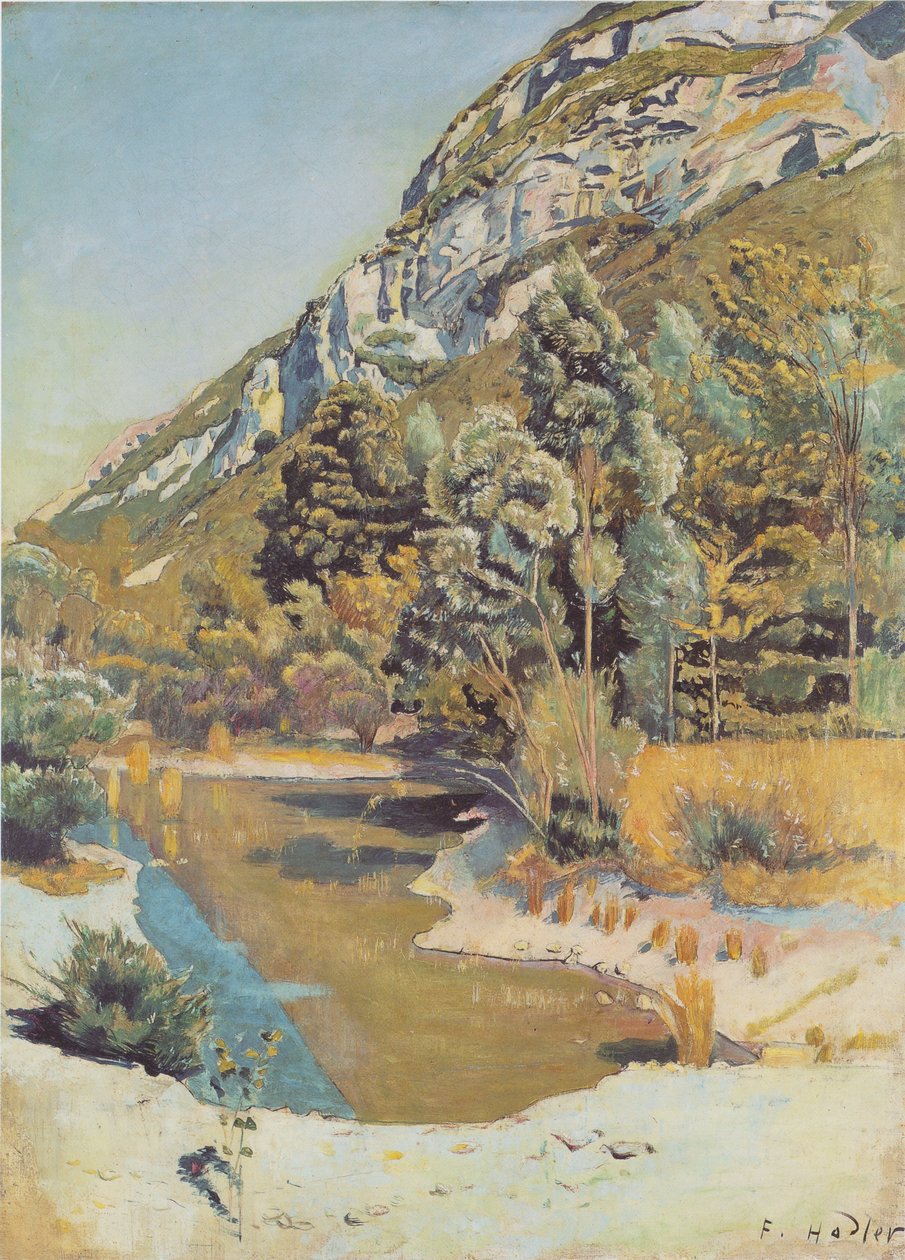 Am Fuss fra Petit Salève av Ferdinand Hodler