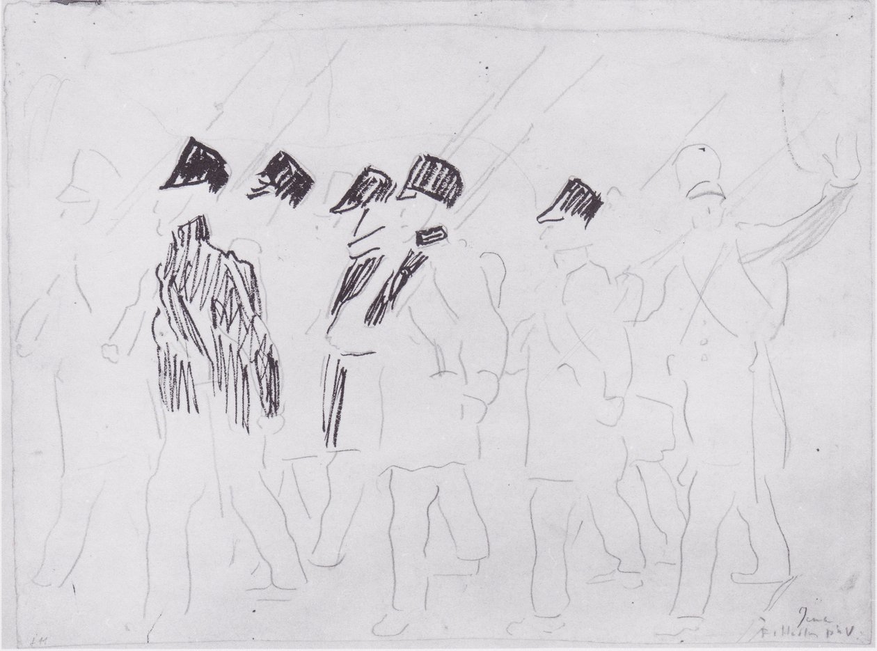 Utgående soldater 2 av Ferdinand Hodler