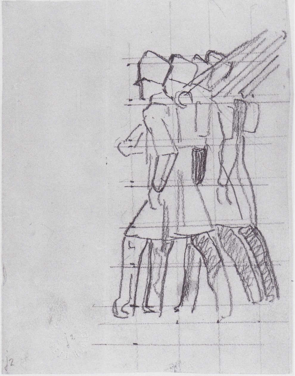 Utgående soldater 3 av Ferdinand Hodler