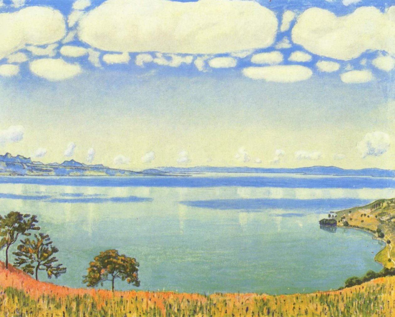 Genfersjøen fra Chexbres av Ferdinand Hodler