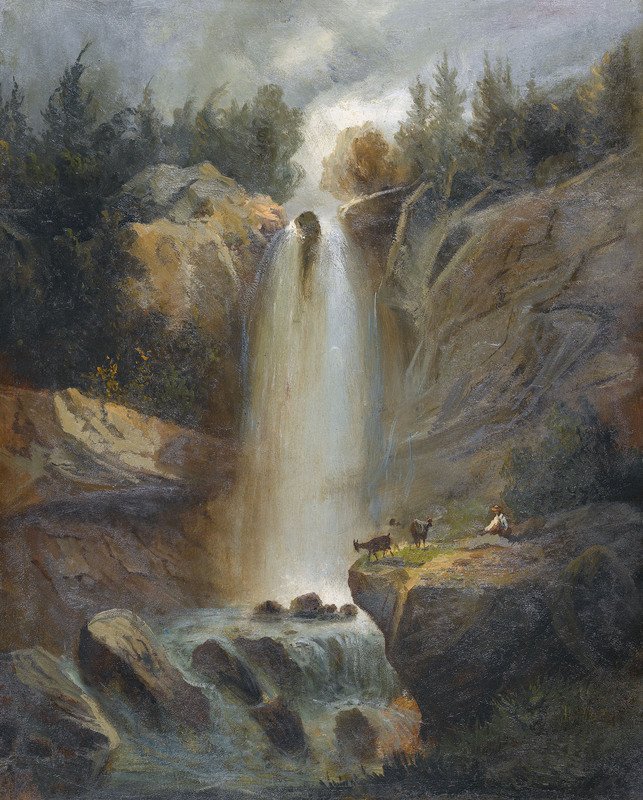 Øvre Reichenbachfall av Ferdinand Hodler