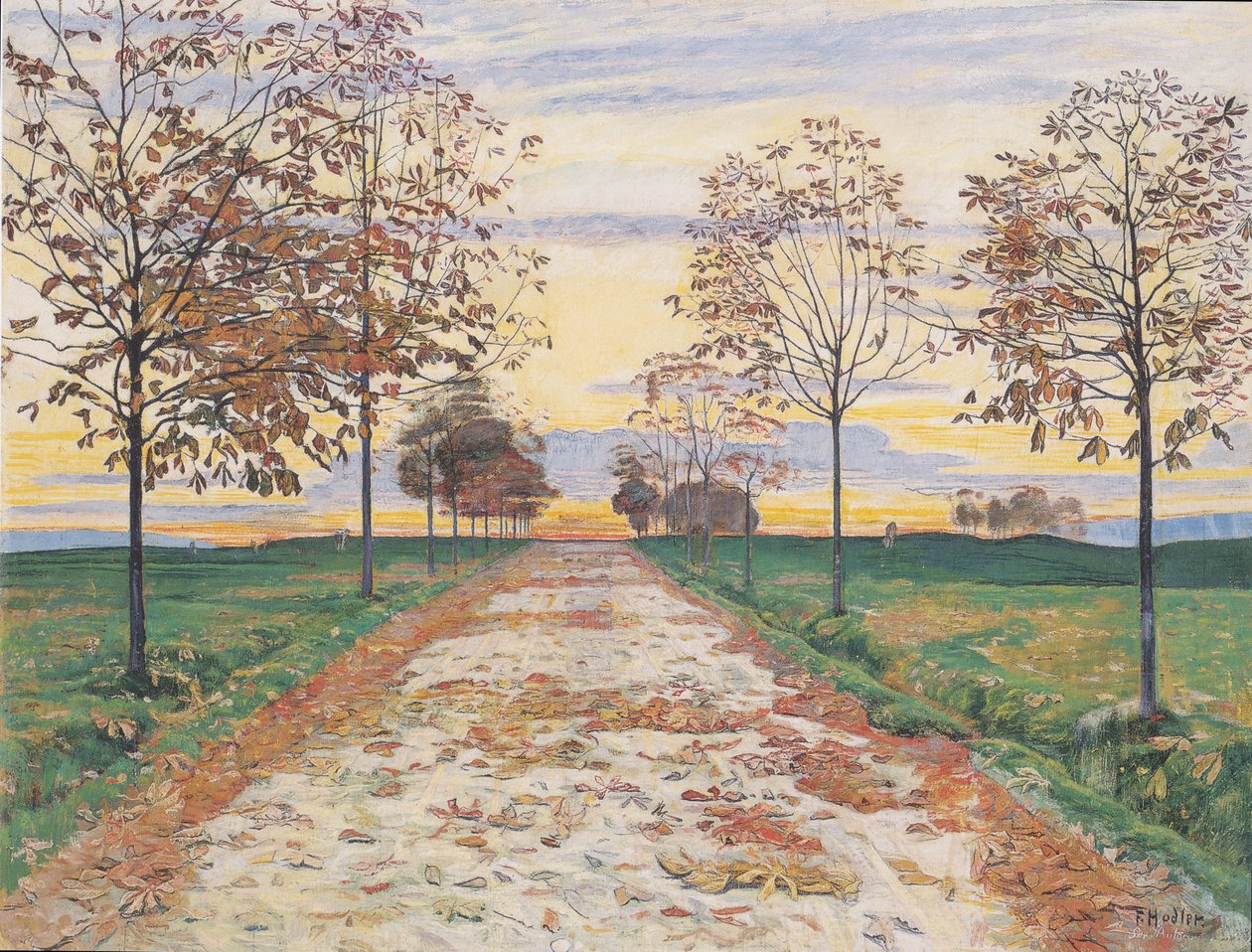 Høstkveld av Ferdinand Hodler