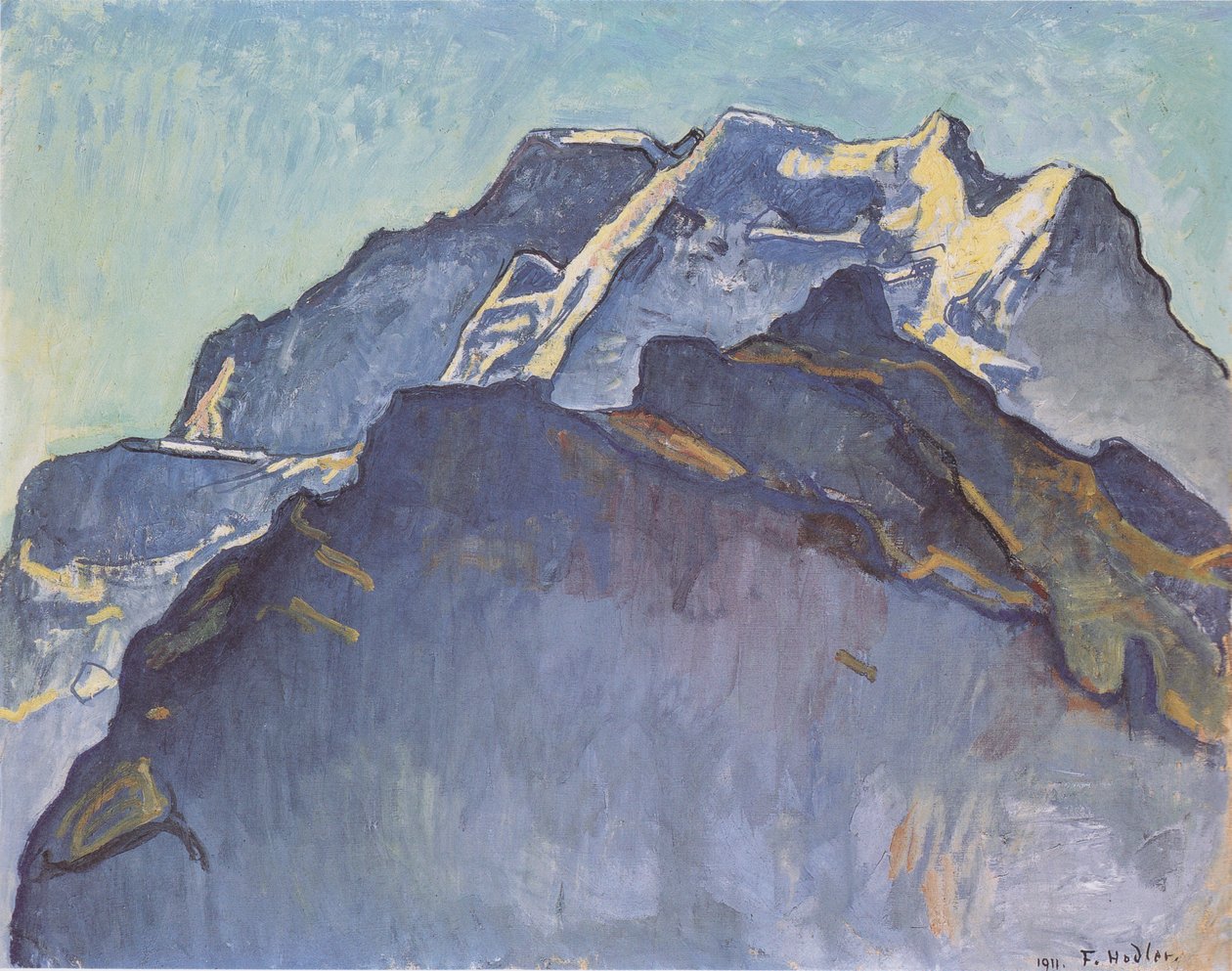 Jomfru massiv og svart munk av Ferdinand Hodler