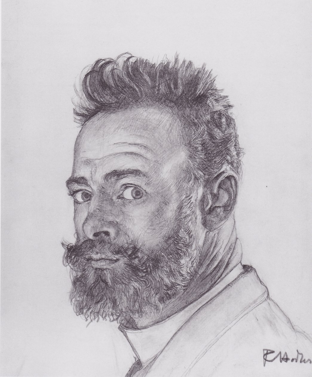 Parisisk selvportrett av Ferdinand Hodler