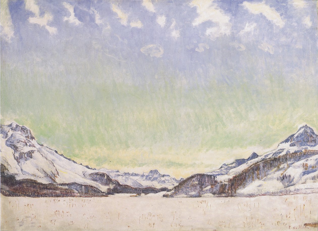 Snø i Engadine av Ferdinand Hodler