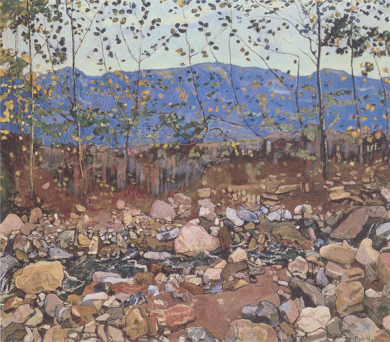 Waldbach nær Leissigen av Ferdinand Hodler