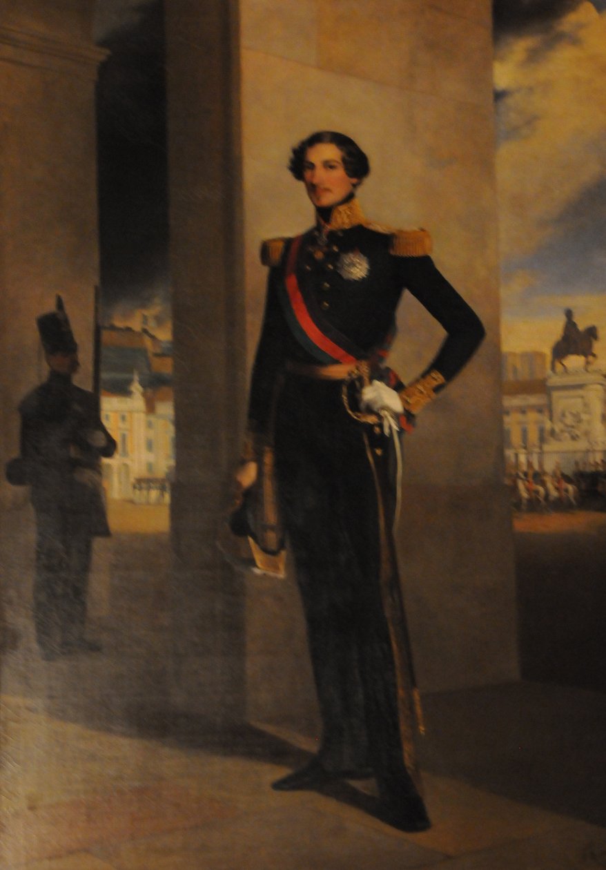 D. Fernando i interiøret i Ajuda National Palace, Lisboa, Portugal av Ferdinand Krumholz