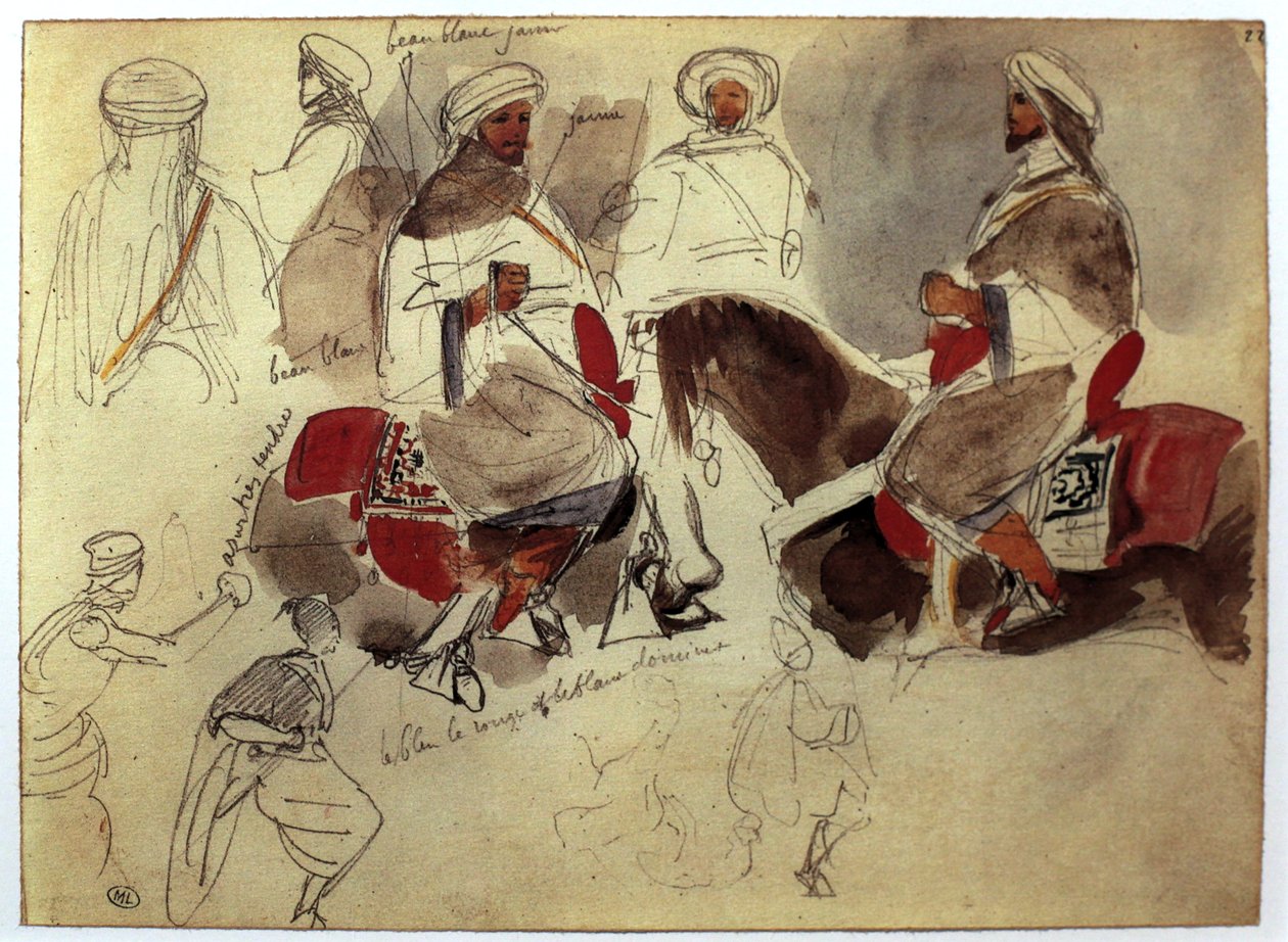 Marokko av Ferdinand Victor Eugene Delacroix