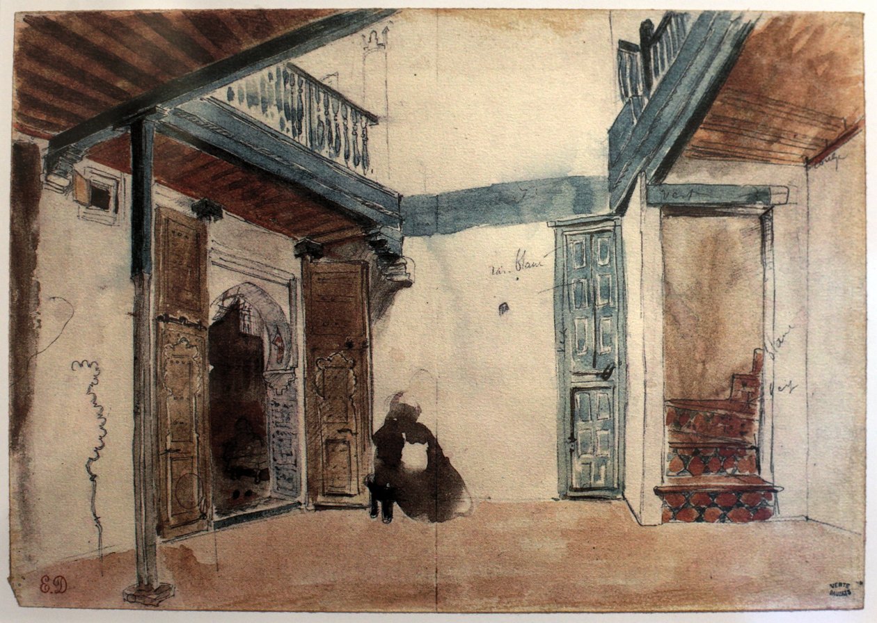 Marokko av Ferdinand Victor Eugene Delacroix