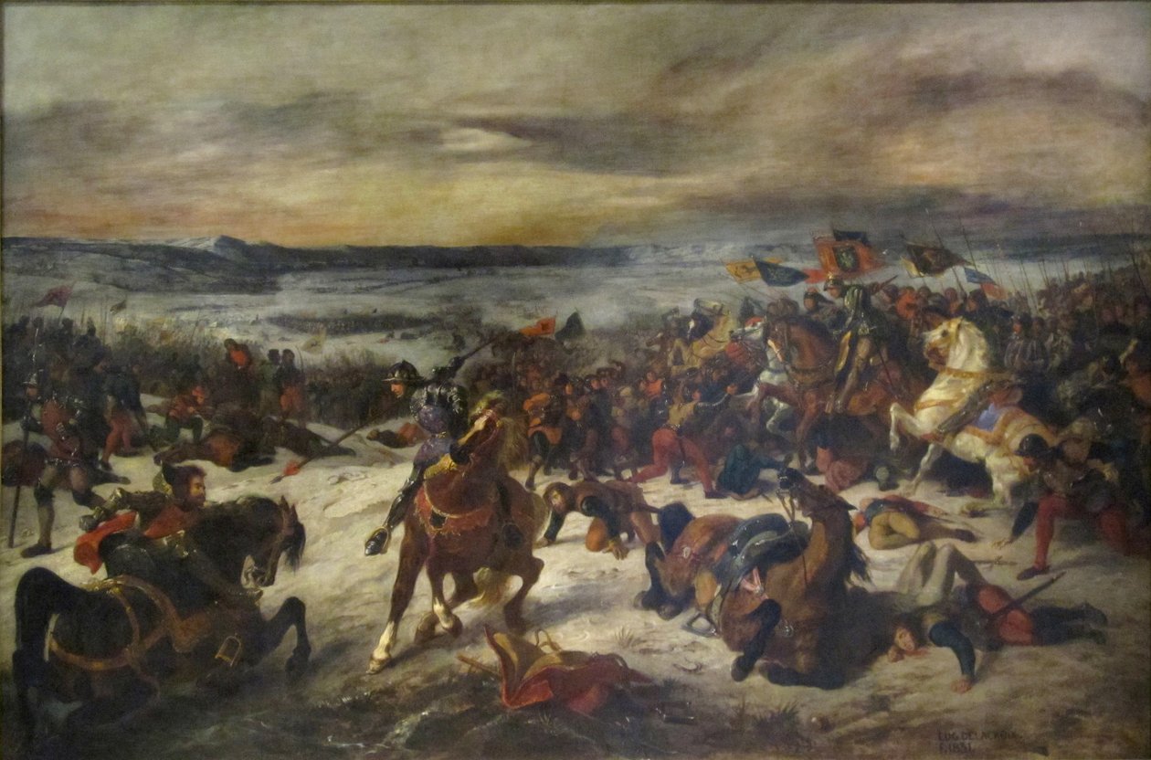 Slaget ved Nancy av Ferdinand Victor Eugene Delacroix
