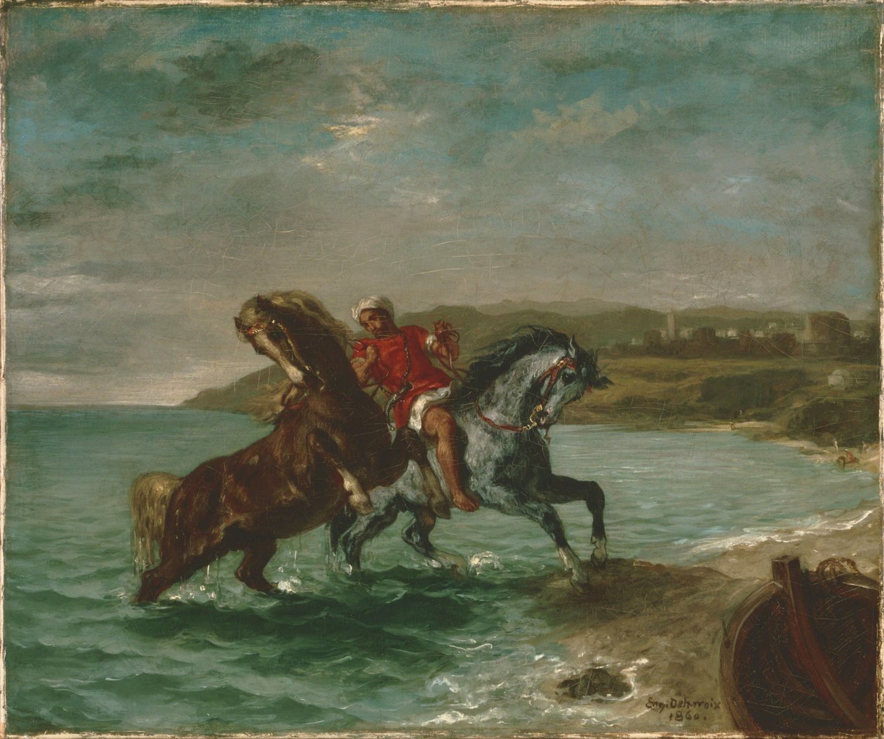 Hester som kommer ut av havet av Ferdinand Victor Eugene Delacroix