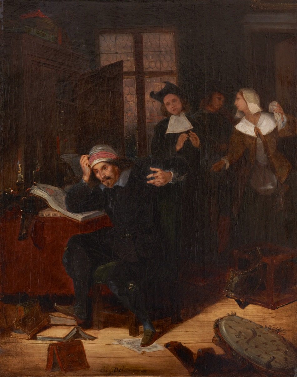 Don Quijote i biblioteket hans av Ferdinand Victor Eugene Delacroix