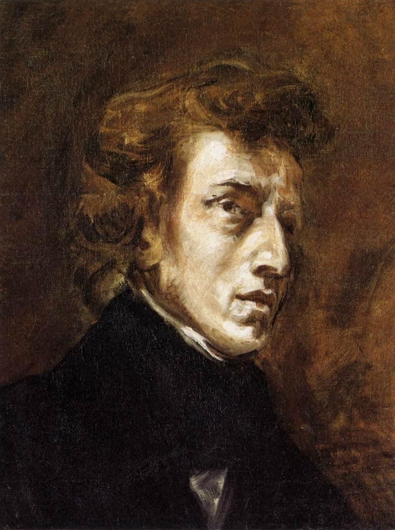 Frédéric Chopin av Ferdinand Victor Eugene Delacroix