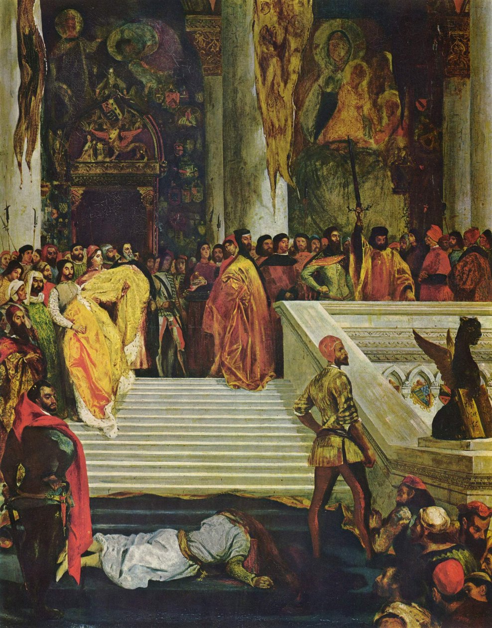Henrettelse av Dog Marin Faliero av Ferdinand Victor Eugene Delacroix