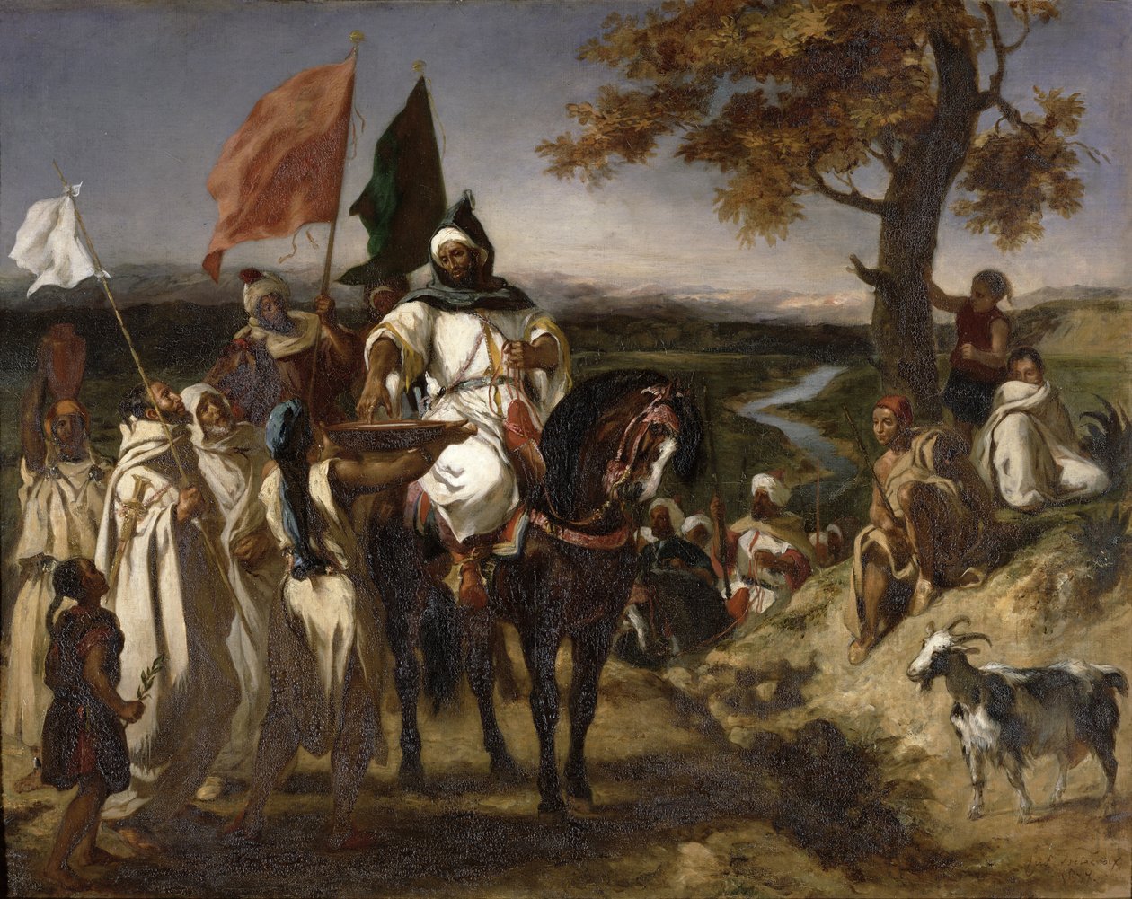 Marokkansk Caid, 1837 av Ferdinand Victor Eugene Delacroix