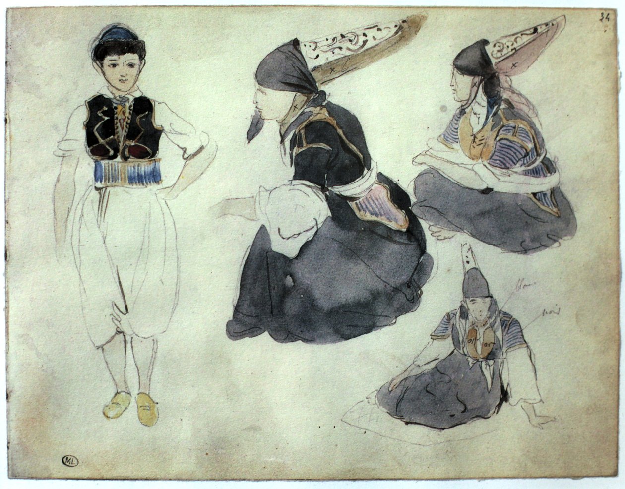 Marokko av Ferdinand Victor Eugene Delacroix
