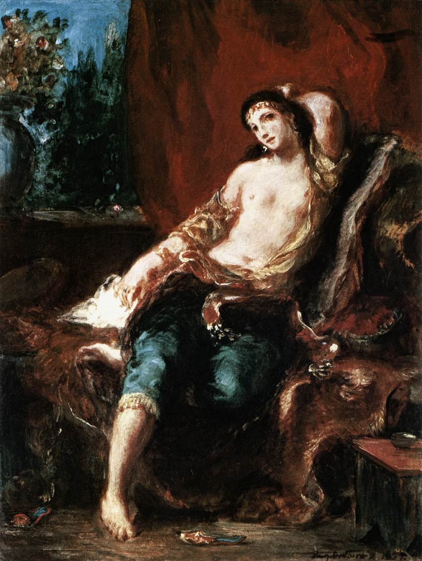Odalisk av Ferdinand Victor Eugene Delacroix