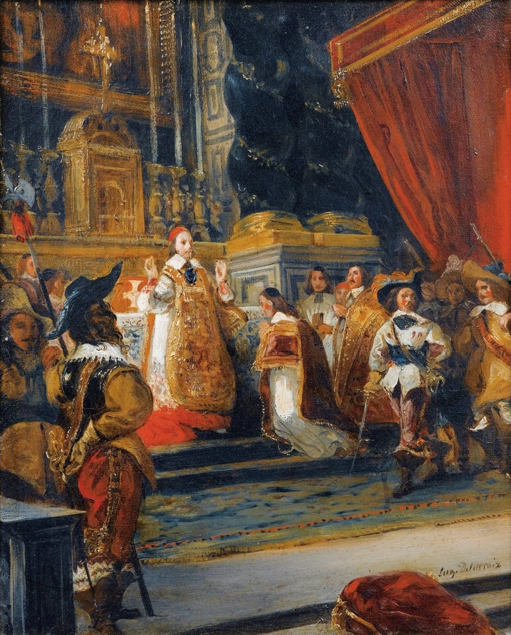 Kardinal de Richelieu av Ferdinand Victor Eugene Delacroix