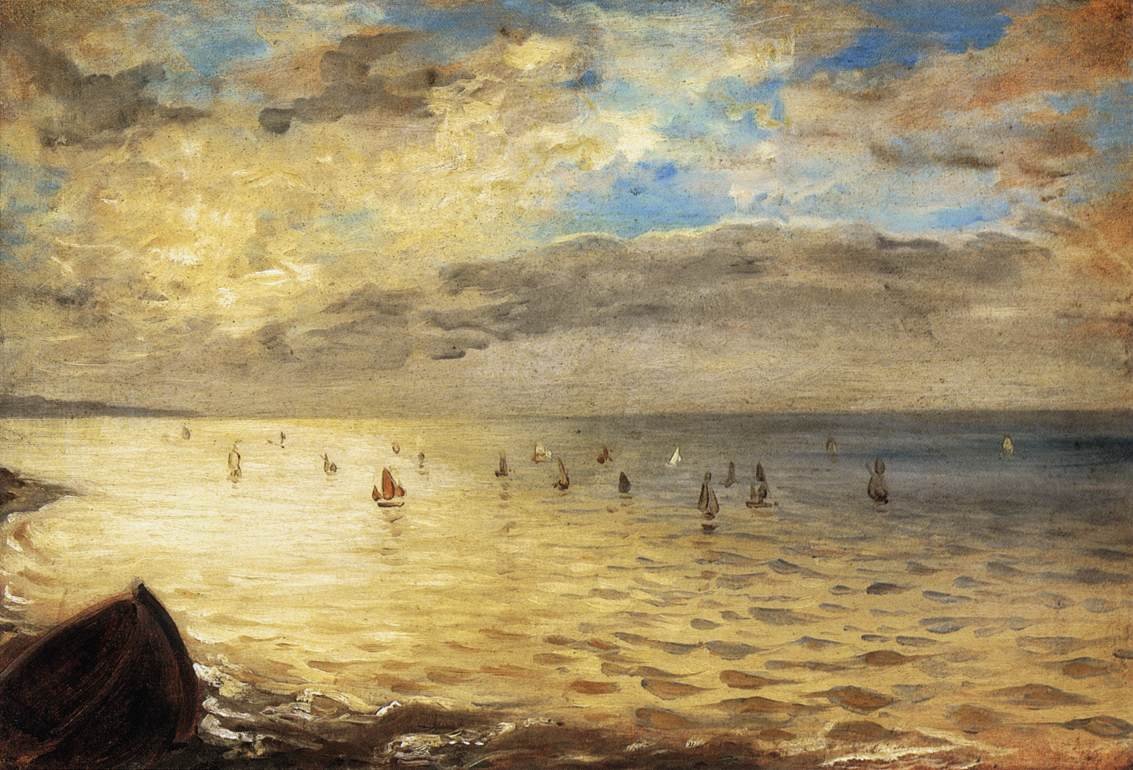 Havet fra Dieppes høyder av Ferdinand Victor Eugene Delacroix