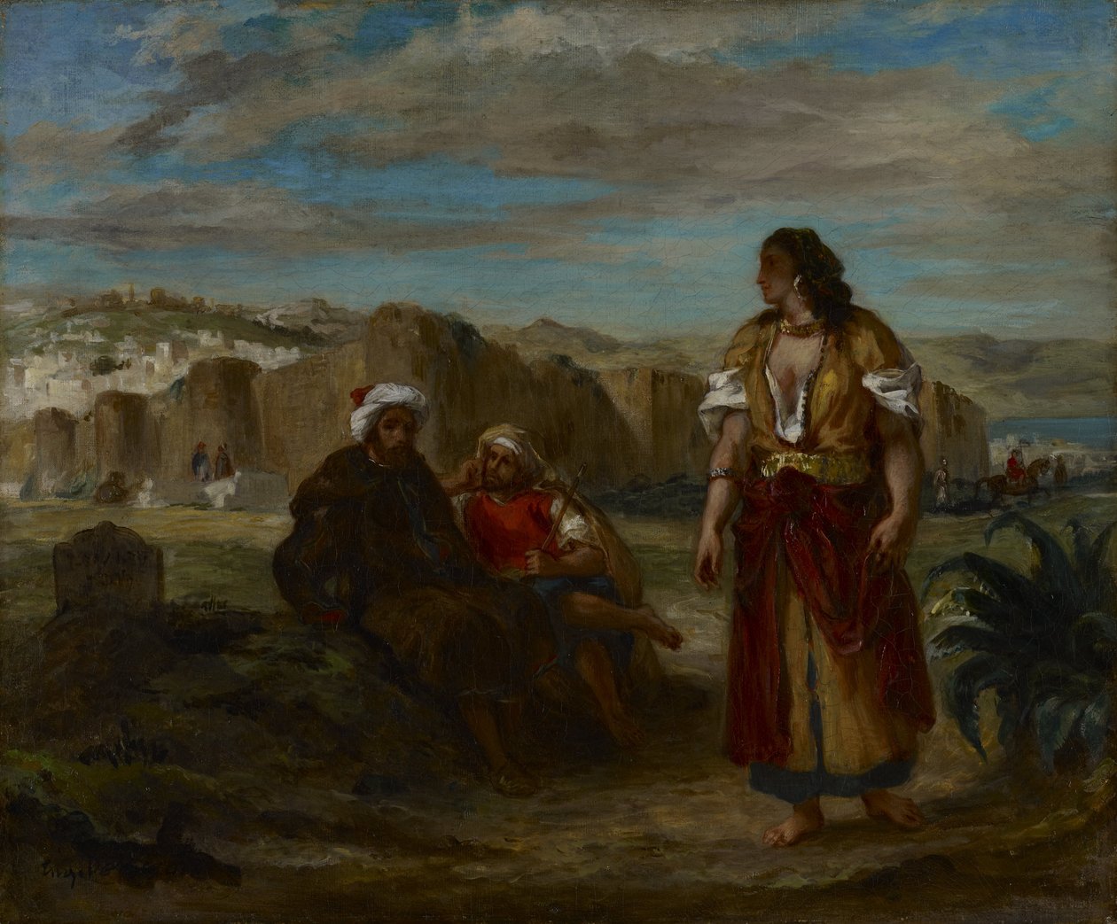 Utsikt over Tanger av Ferdinand Victor Eugene Delacroix