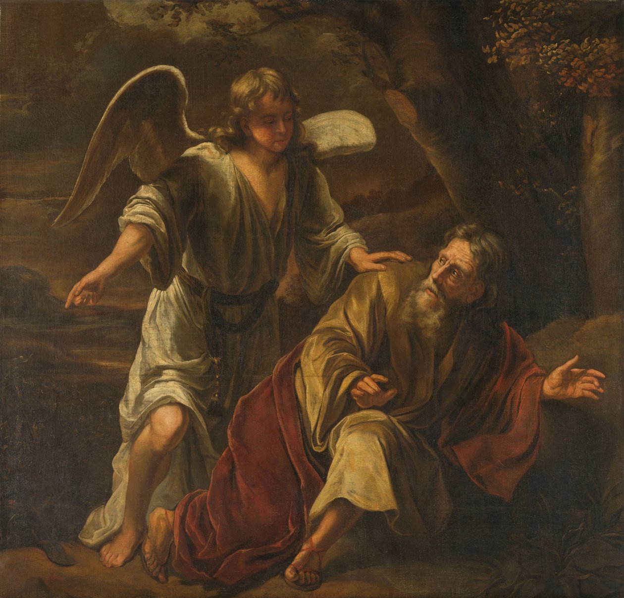 Bibelsk scene av Ferdinand Bol (attributed to)