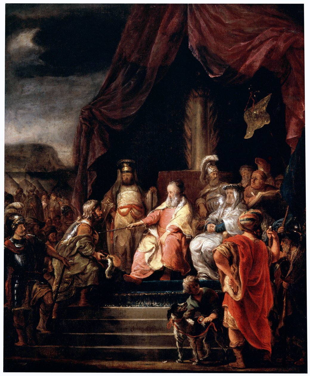 Moses og Jethro, c1655-c1656 av Ferdinand Bol