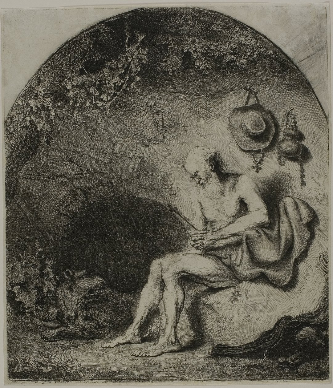 Den hellige Hieronymus i bot av Ferdinand Bol