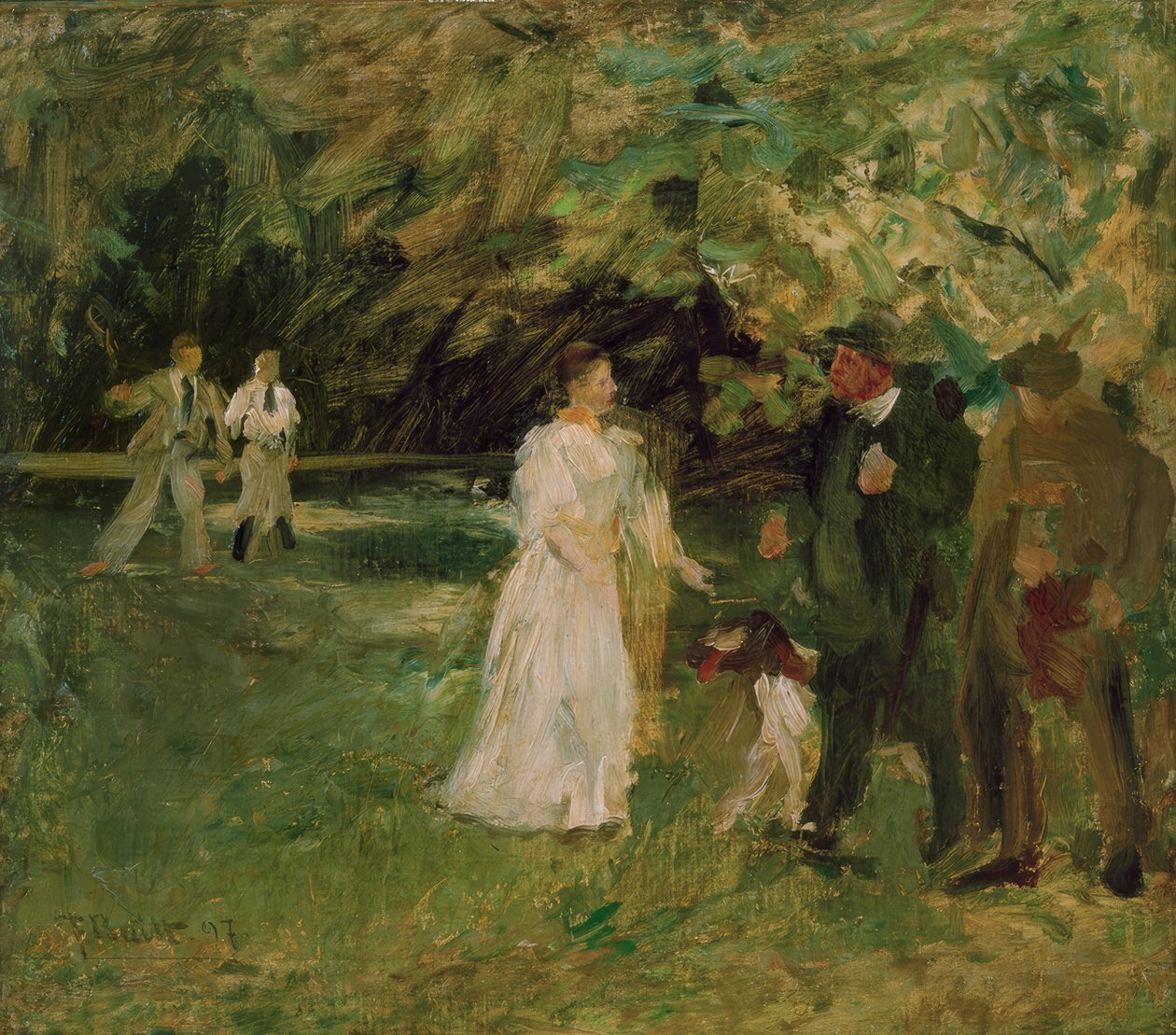 Samtale i parken av Ferdinand Brutt