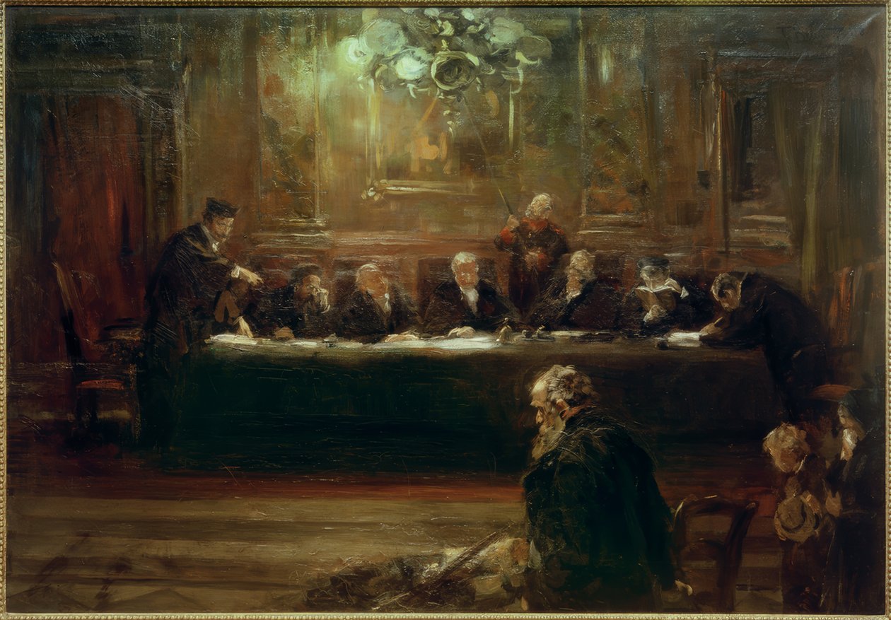 Foran dommerne av Ferdinand Brutt