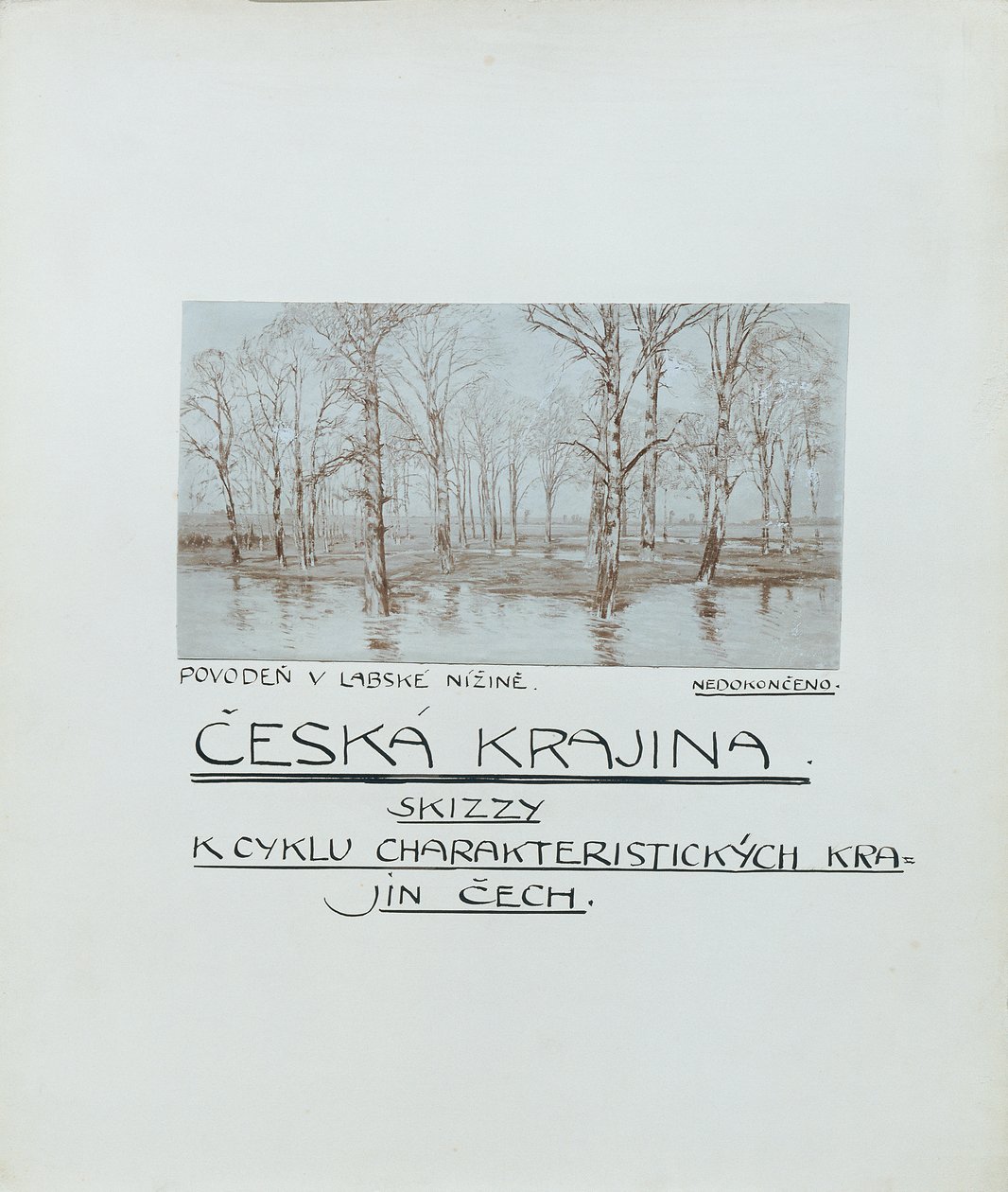 16 utsikt over det tsjekkiske landskapet "Ceska Krajiná" av Ferdinand Engelmuller
