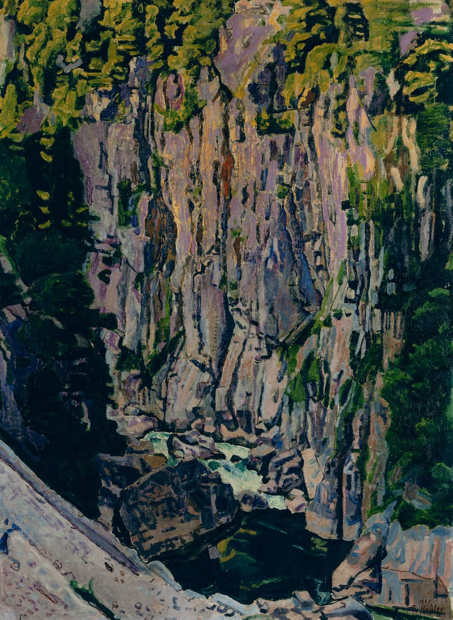 Aare Gorge av Ferdinand Hodler
