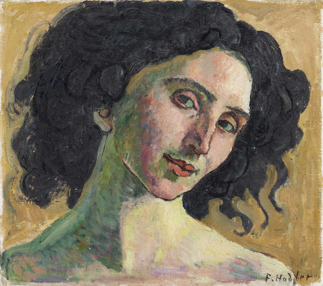 Giulia Leonardi. av Ferdinand Hodler
