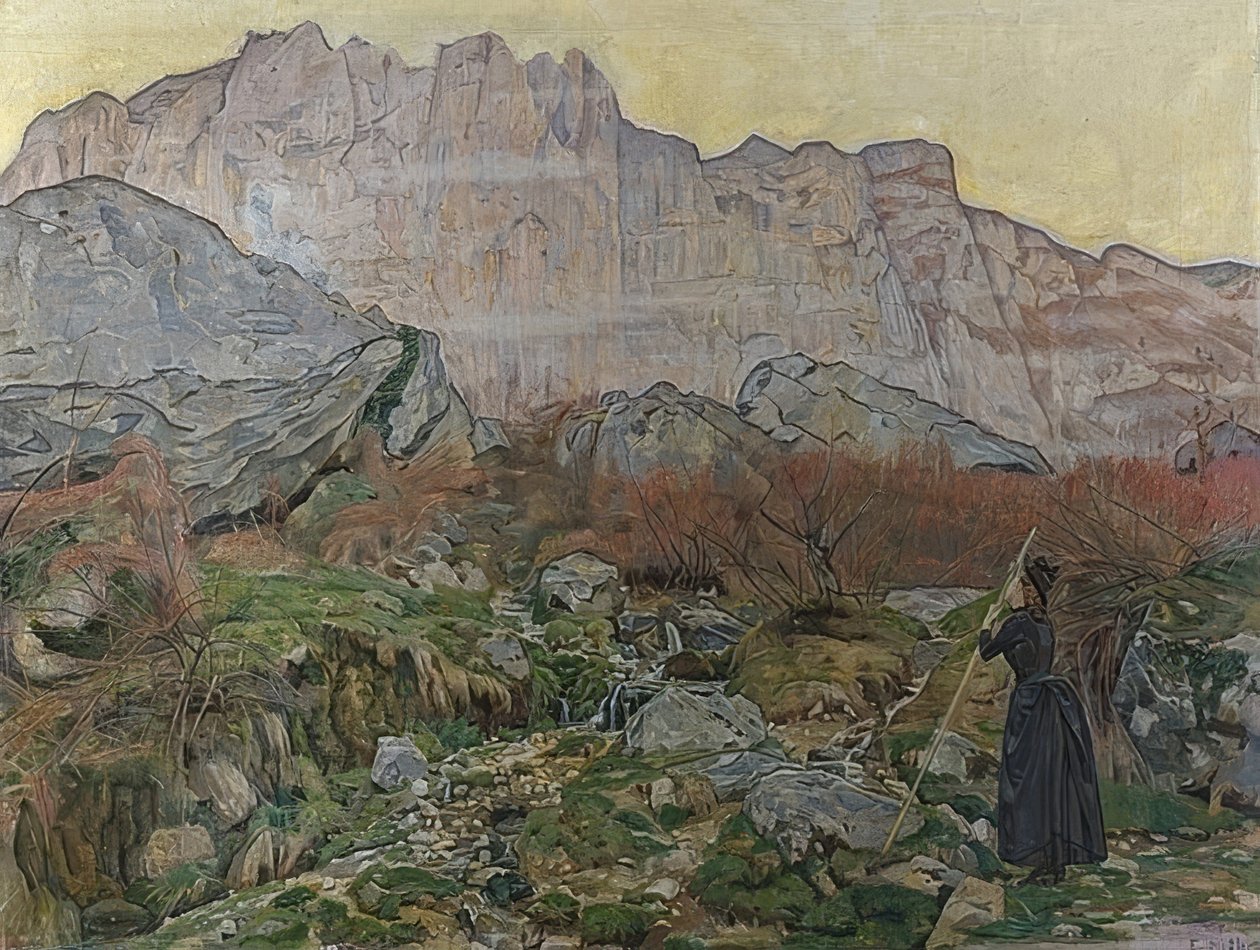 La Vision (fjellandskap). 1889 av Ferdinand Hodler