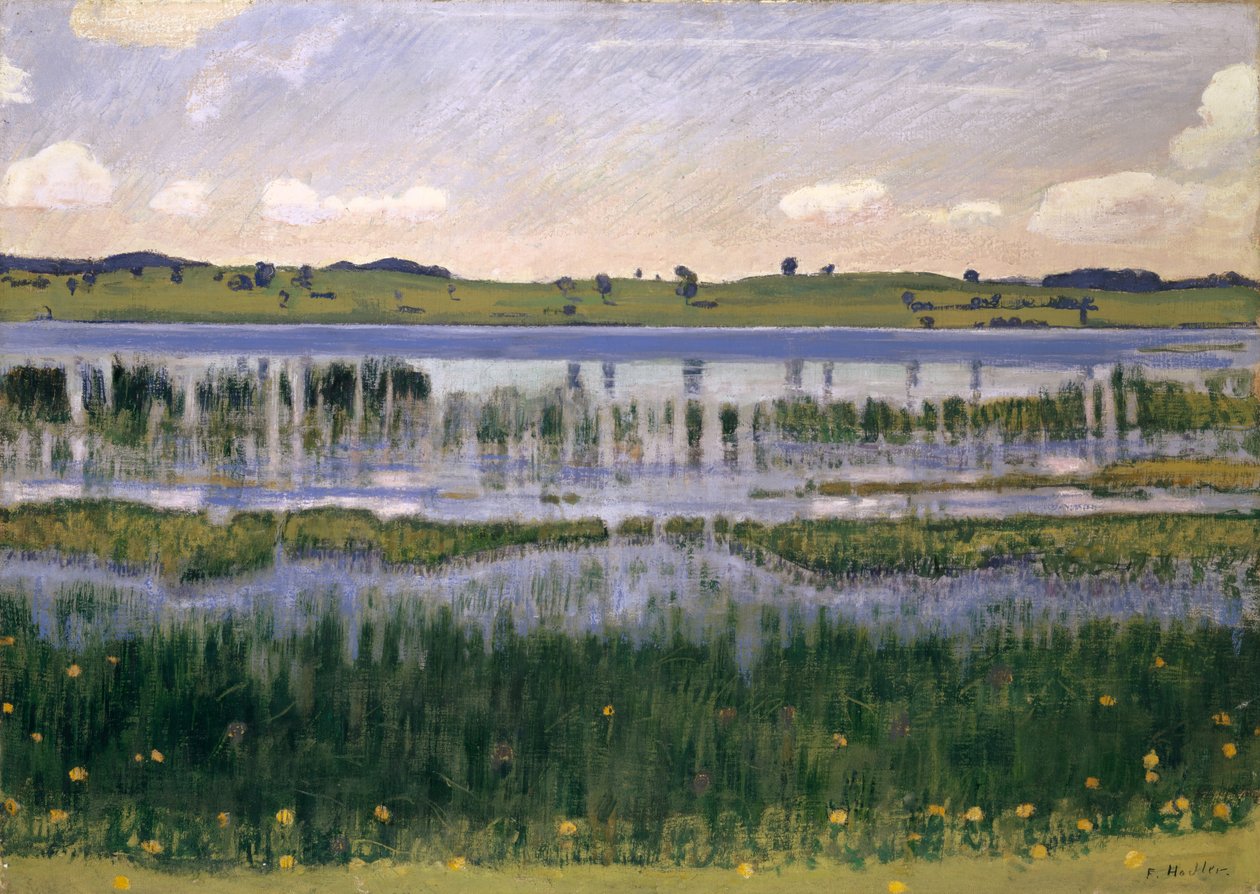 Burgäschi-sjøen av Ferdinand Hodler