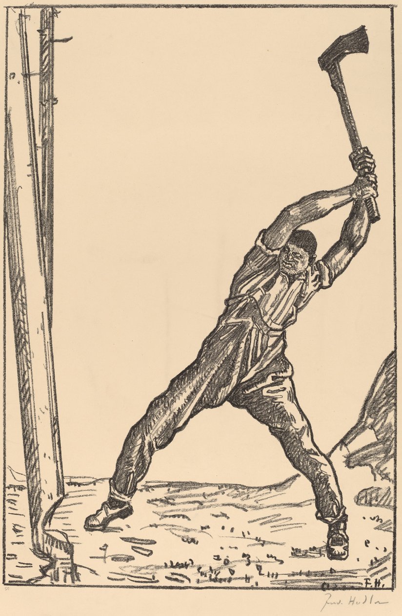 Tømmermann av Ferdinand Hodler