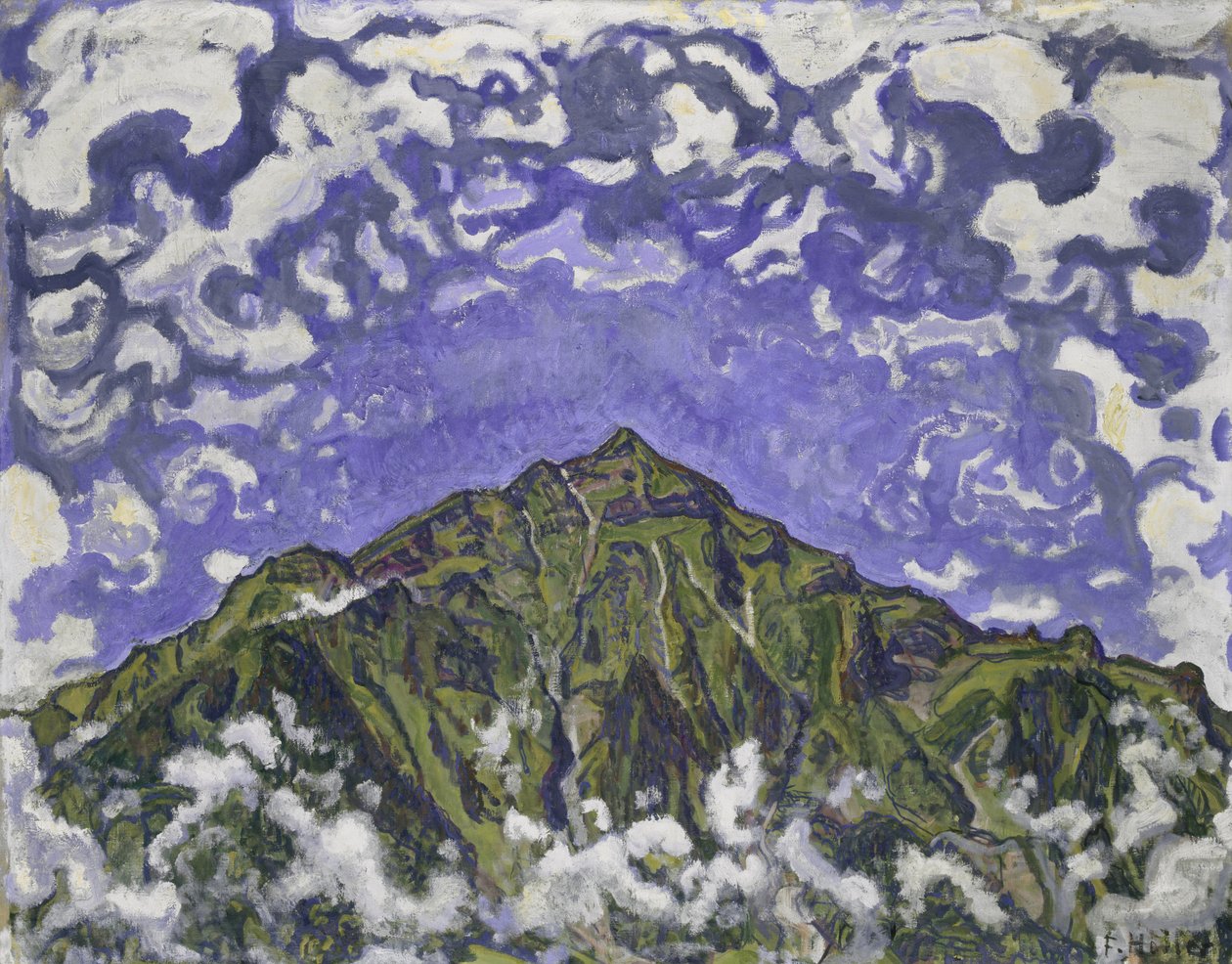 Mount Niesen sett fra Heustrich, 1910 av Ferdinand Hodler