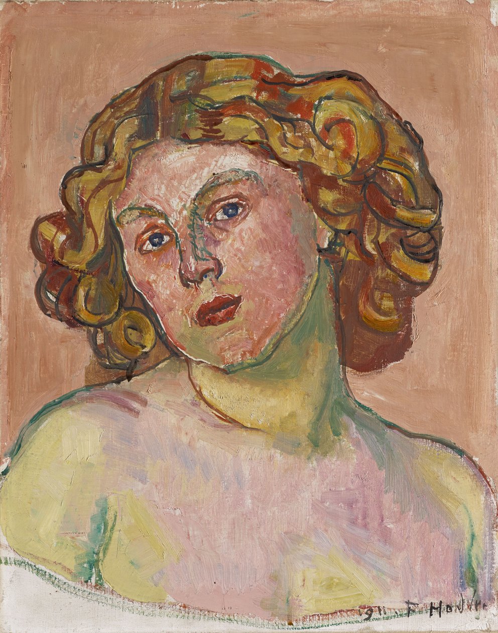 Portrett av Regina Morgeron, 1911. av Ferdinand Hodler