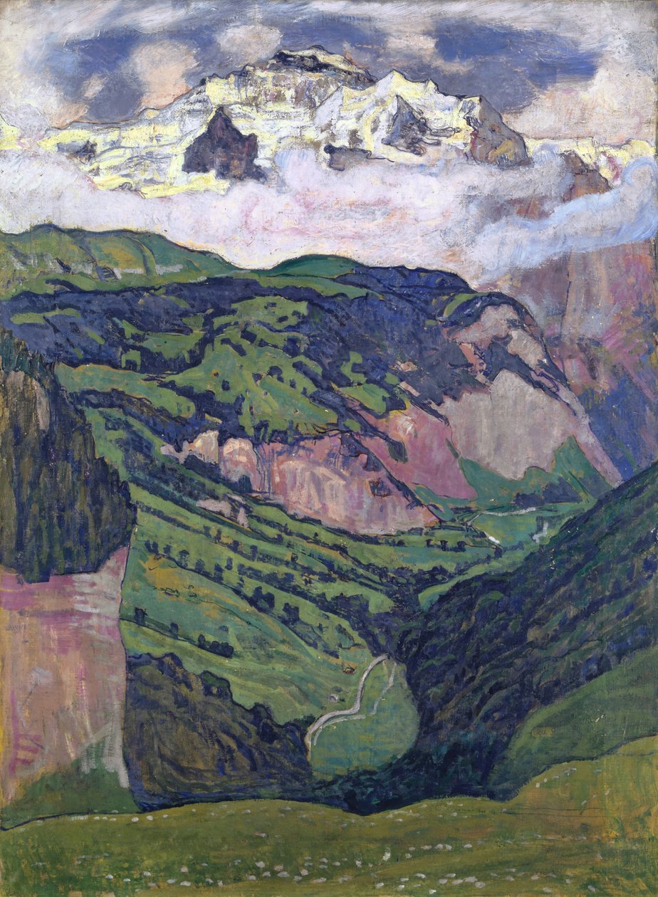 Jungfrau sett fra Isenfluh, 1902 av Ferdinand Hodler